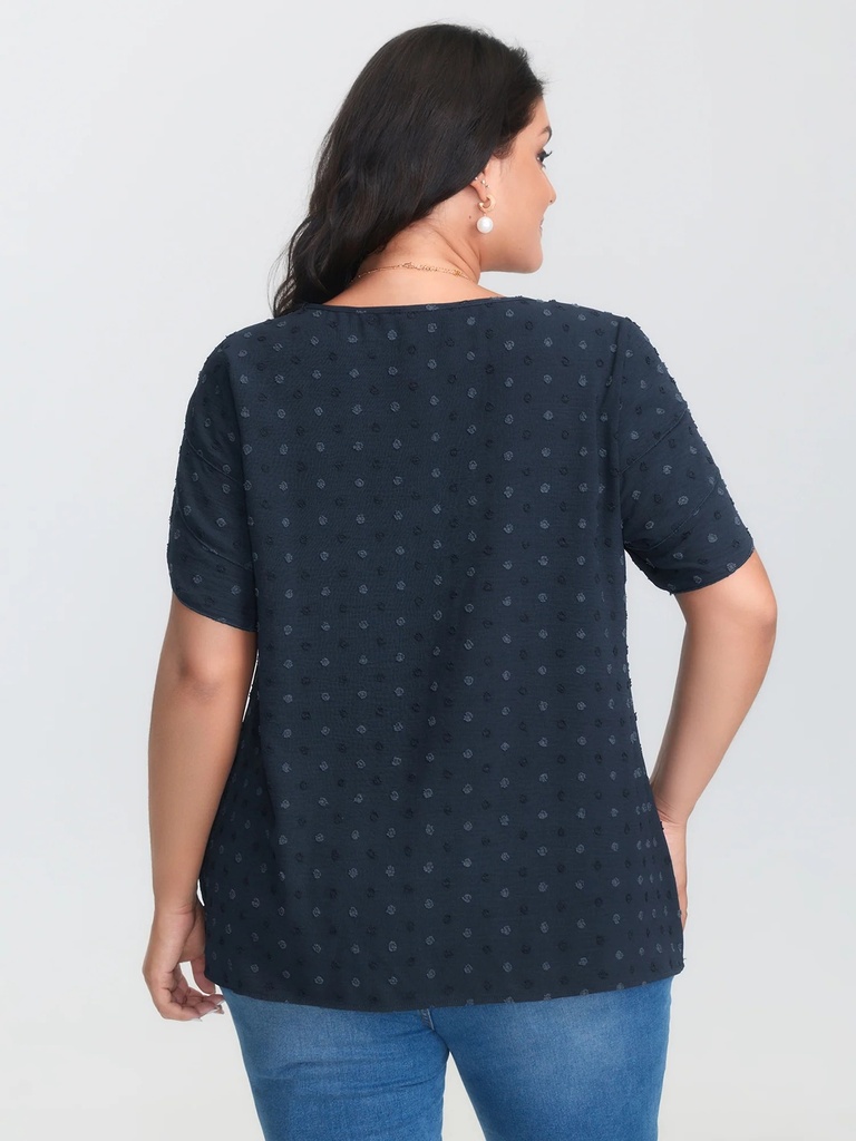 Blusa con volantes escalonados