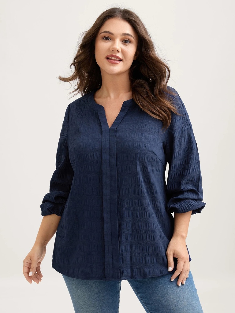 Blusa con borlas y estampado Bohemio