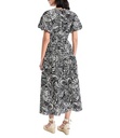 Vestido maxi floral de mangas abullonadas