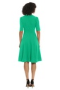 Vestido sólido de escote anudado