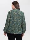 Blusa con volantes en el escote
