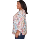 Blusa con medallón de patchwork