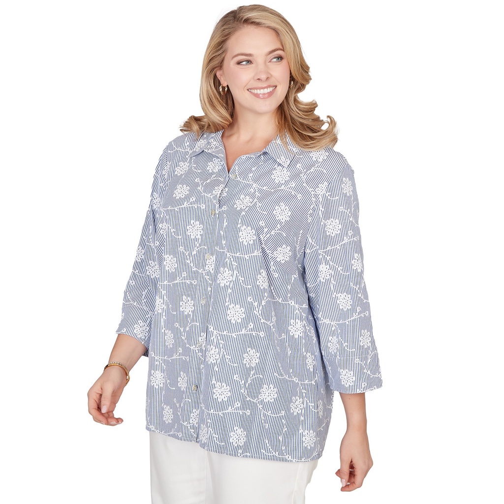 Blusa con medallón de patchwork
