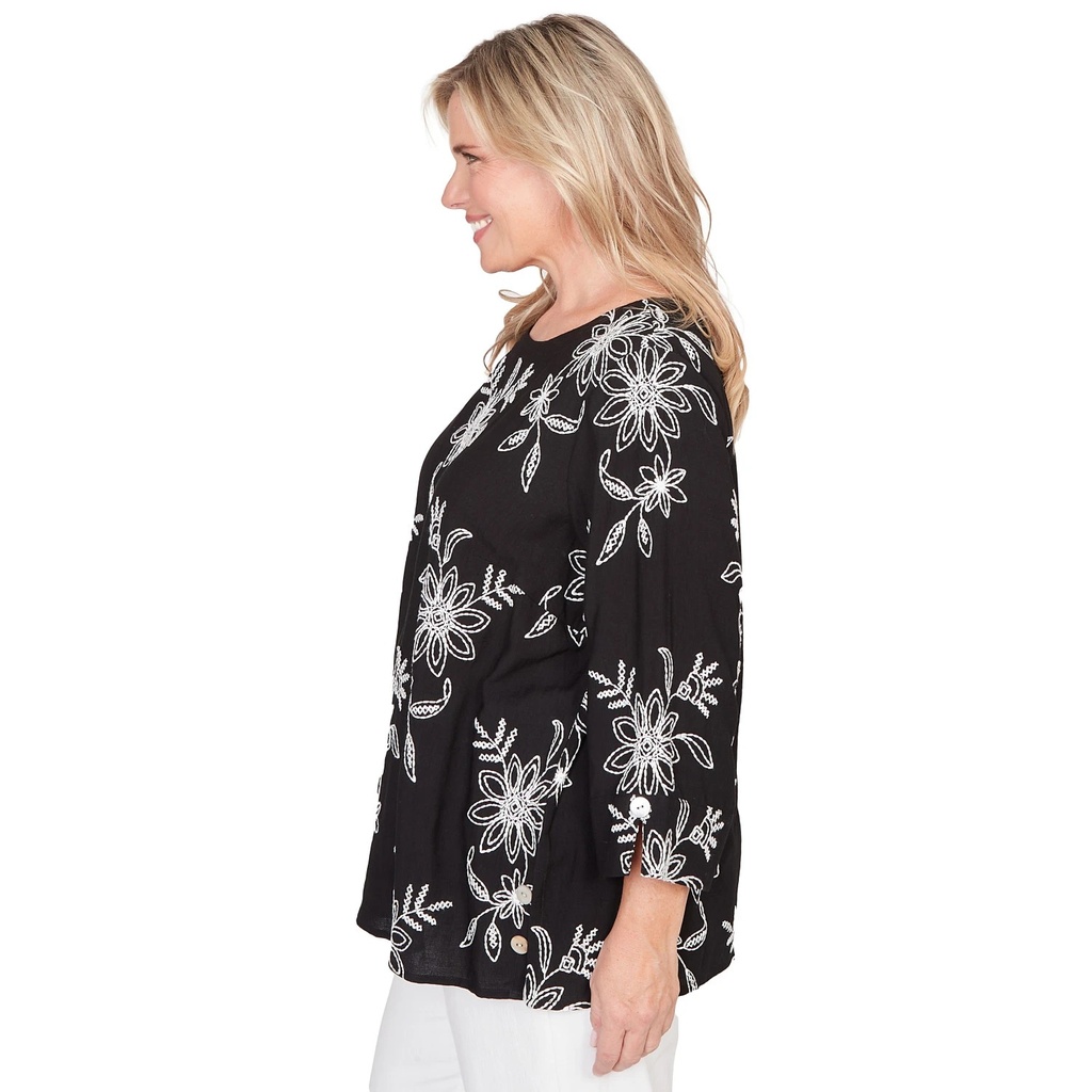 Blusa con medallón de patchwork