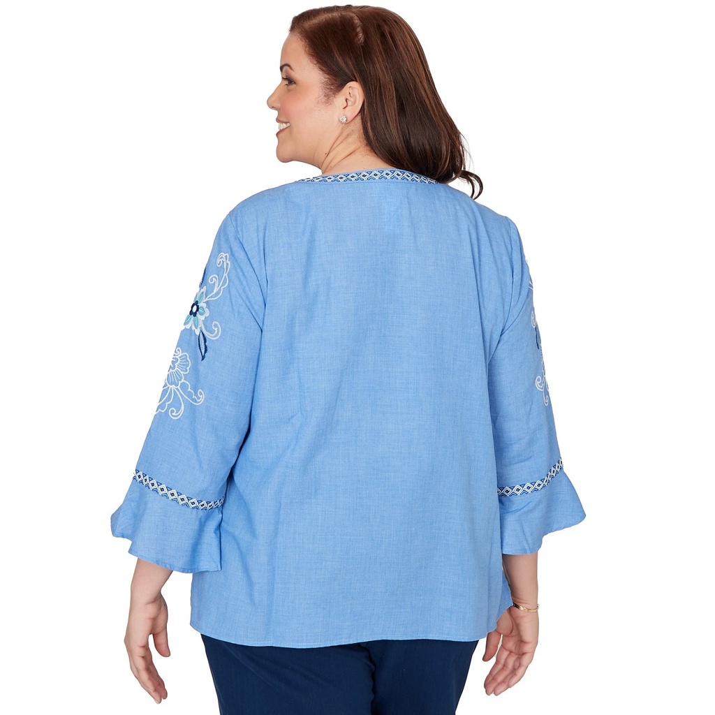 Blusa con medallón de patchwork