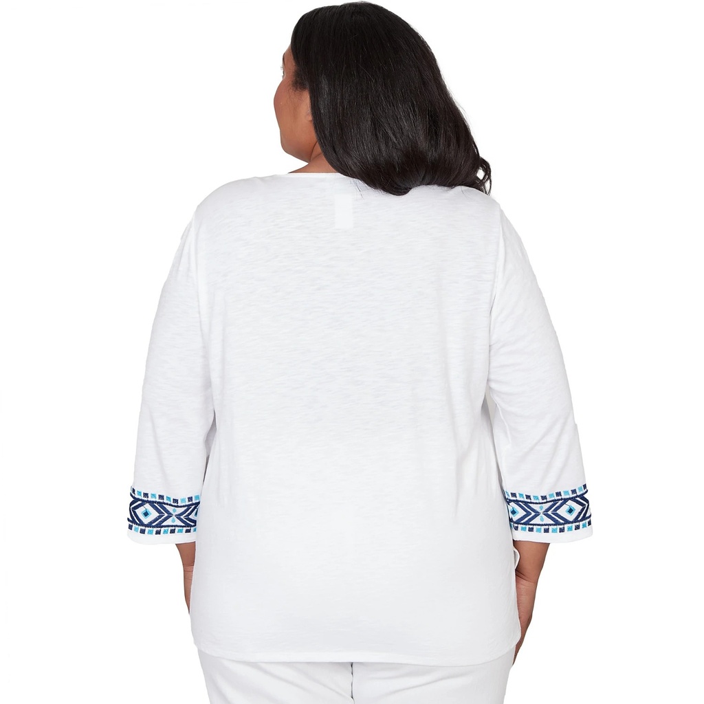 Blusa con medallón de patchwork