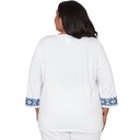 Blusa con medallón de patchwork