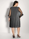 Vestido con mangas transparentes