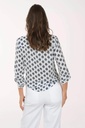 Blusa de manga enrollable