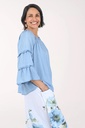 Blusa de manga acampanada