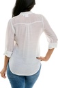Blusa plisada de manga enrollable