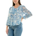 Blusa de chifón floral