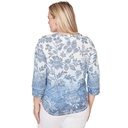Blusa con degradado floral