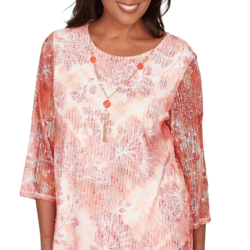 Blusa con estampado de chevrón