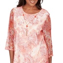Blusa con estampado de chevrón