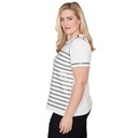 Blusa con lentejuelas y rayas