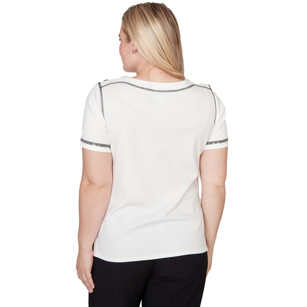 Blusa con lentejuelas y rayas