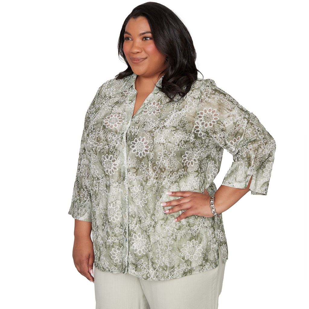 Blusa con estampado floral