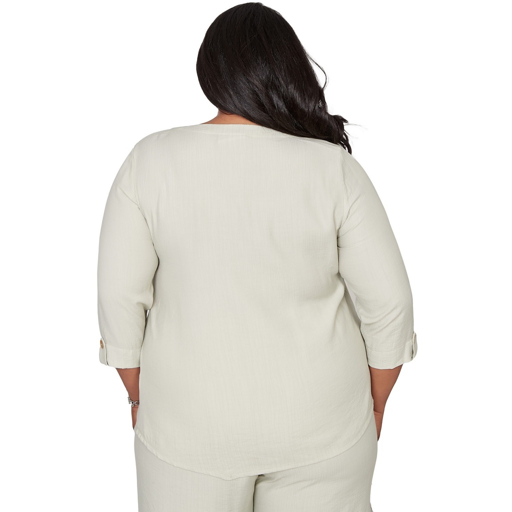 Blusa de empalme diagonal