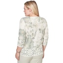 Blusa con cuello adornado