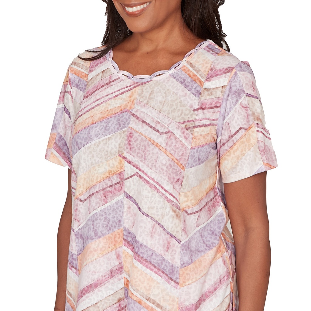 Blusa con estampado de espiga