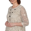 Blusa de malla puntiagudo con collar
