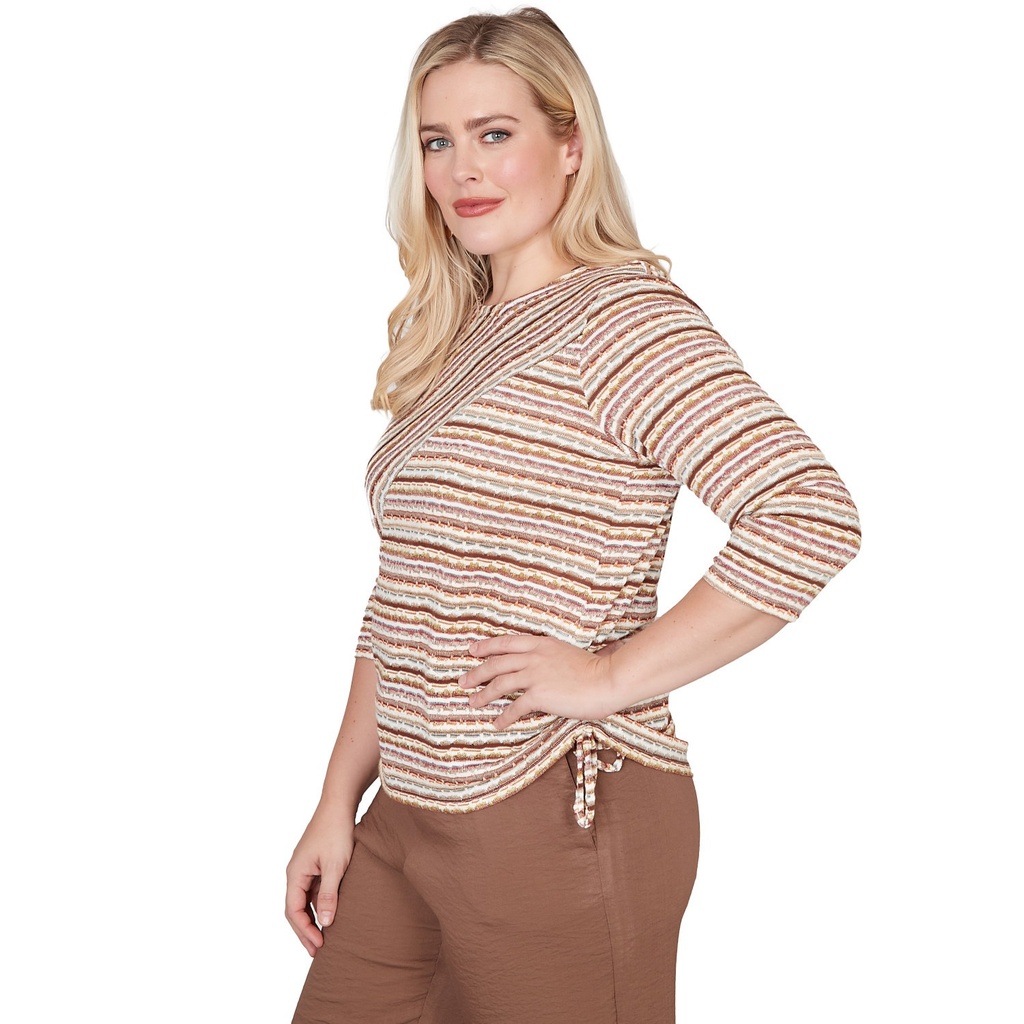 Blusa con fruncido y lazo