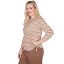 Blusa con fruncido y lazo