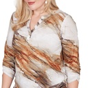 Blusa con estampado de mármol