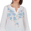 Blusa con estampado floral tropical