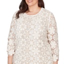 Blusa de crochet floral