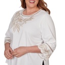 Blusa con volantes y adornos