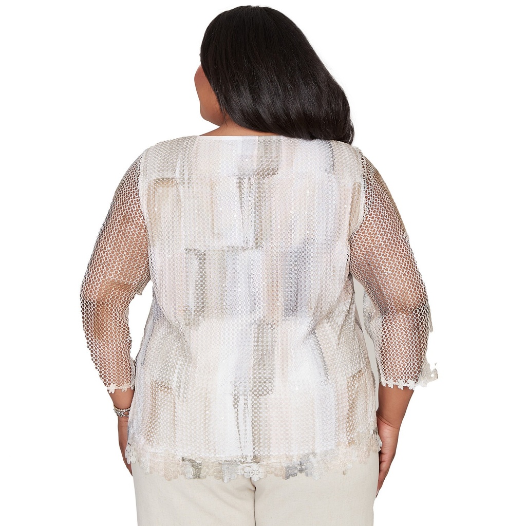 Blusa con estampado de pinceladas