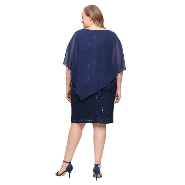 Vestido asimetrico con encaje