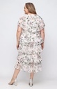 Vestido escalonado floral