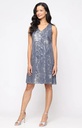 Vestido con chaqueta con estampado