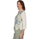 Blusa con estampado y lentejuelas