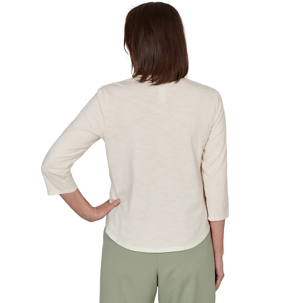 Blusa con estampado y lentejuelas