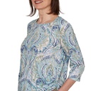 Blusa con cuello trenzado