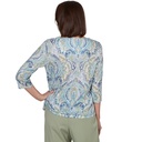 Blusa con cuello trenzado