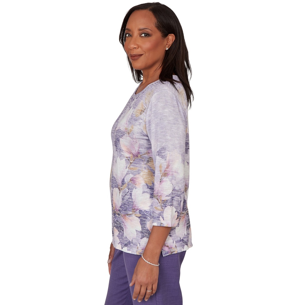 Blusa floral amatista
