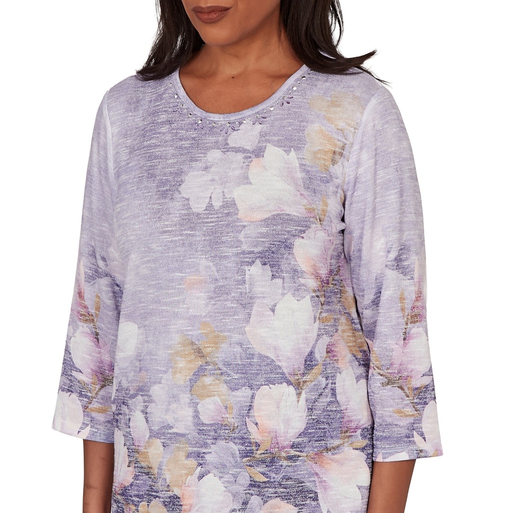 Blusa floral amatista