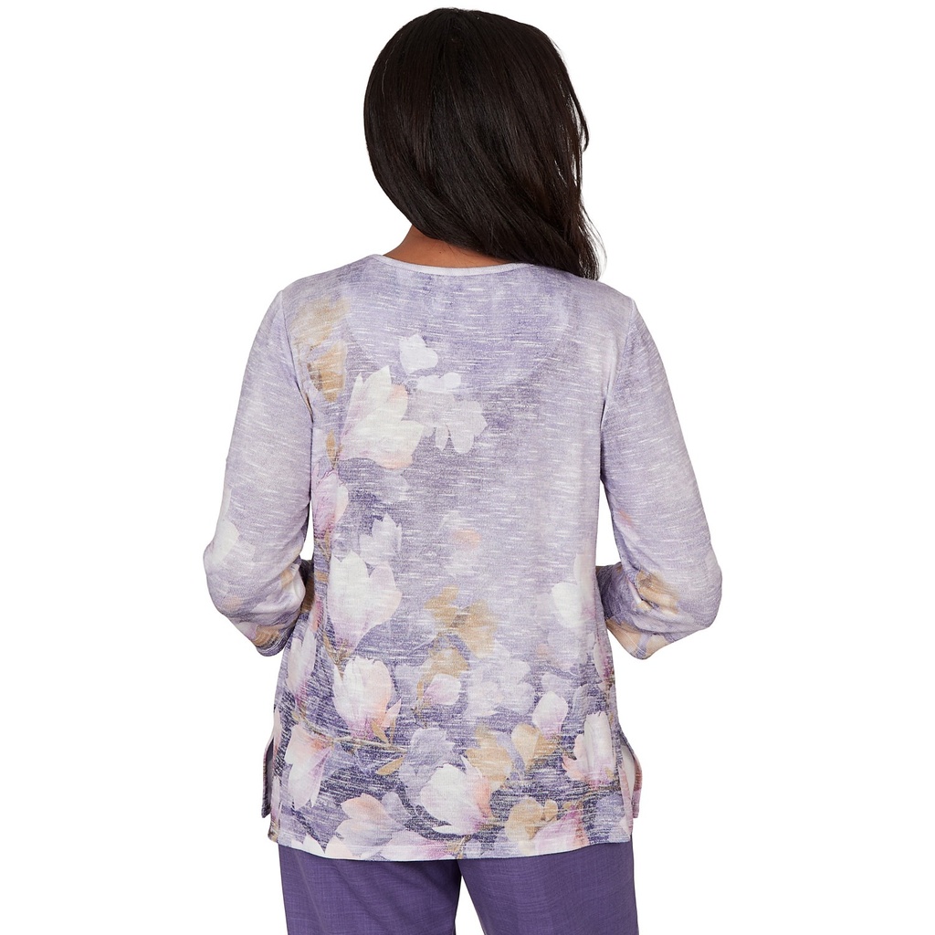 Blusa floral amatista