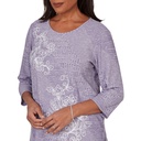 Blusa texturizada con bordado