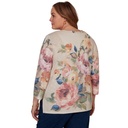 Blusa de punto con cuello en V