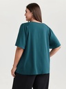 Blusa de hombros fruncidos