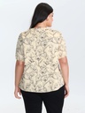 Blusa abotonada con estampado floral