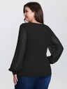 Blusa con escote de corazón