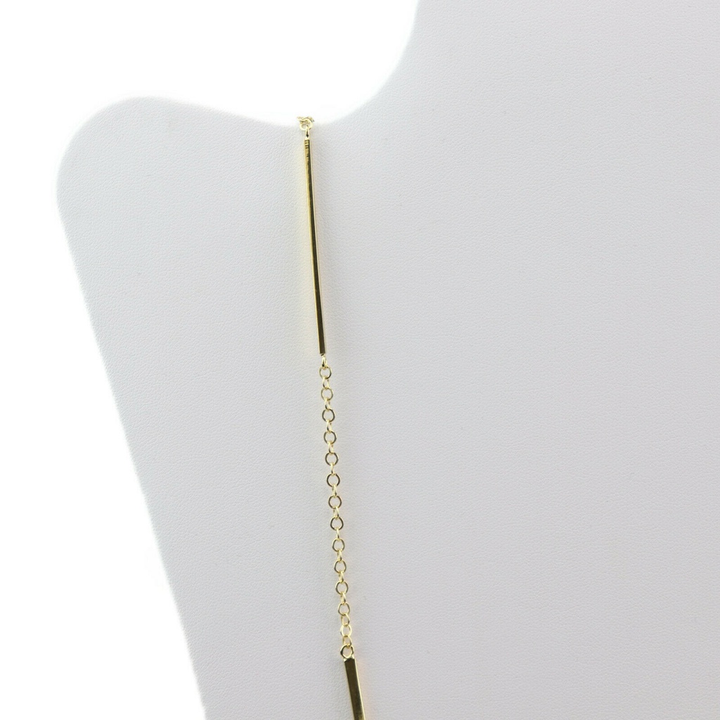 Collar largo con eslabones de barra
