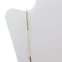 Collar largo con eslabones de barra
